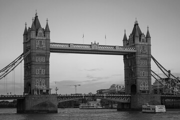 The Tower Bridge was built in 1894 over the River Thames and is a drawbridge, rising for larger boats to pass under it hundreds of times a year. In its origin, the bridge was built by steam engines...