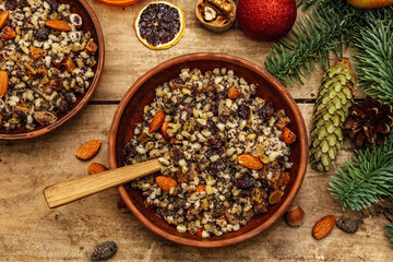 Traditional Christmas dish Kutya