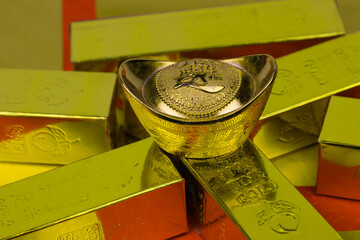 Gold Paper for Offering to God  on Chinese New Year, Chinese believe that Gold paper symbolized the...