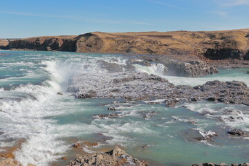 Urriðafoss, Iceland; Apr. 15, 2017. Photographs of an 11-day 4x4 trip through Iceland. Day 2. From Reykjavík to Vík í Mýrdal .