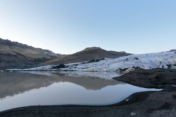 Sólheimajökull, Iceland; Apr. 15, 2017. Photographs of an 11-day 4x4 trip through Iceland. Day 2. From Reykjavík to Vík í Mýrdal .