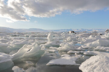 Reikiavik, Iceland; Apr. 14, 2017. Photographs of an 11-day 4x4 trip through Iceland. Day 3. From Vík í Mýrdal to Höfn. Jökulsárlón Glacier Lagoon.