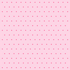 Valentines day pattern polka dots. Template background in pink and red polka dots . Seamless fabric texture. Vector illustration