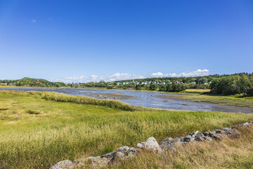 View of the picturesque Bic Park (Parc national du Bic). Bic Park is located in the Bas-Saint-Laurent tourism region near Rimouski. Quebec Province, Canada.