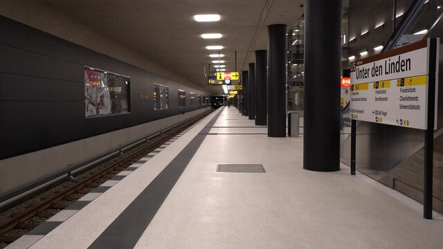 Train arriving on train Station