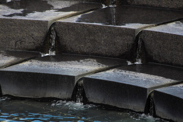 water drops on the ground