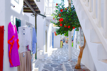 ミコノス島の街並み