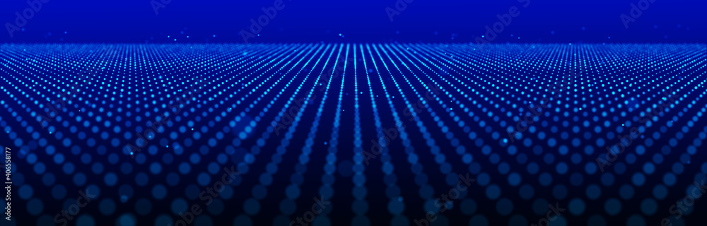Poster network connection structure. technological black background. big data visualization. 3d rendering.