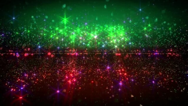 Sparkling Colorful Space Horizon Live Wallpaper Original Full Wave Technology Computer Club Vfx Render Game Work Rainbow - 4K Moving Motion Background Animation Abstract VJ Visual