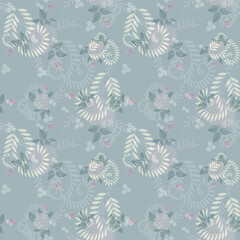 abstract digital flower design pattern on     backgorund1ok
