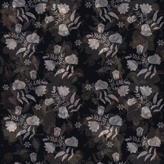 abstract digital flower design pattern on     backgorund1ok