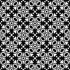 Black and white texture. Abstract seamless geometric pattern.