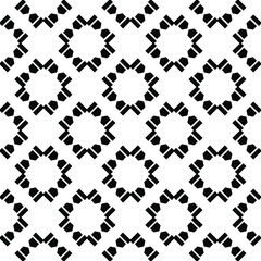 Black and white texture. Abstract seamless geometric pattern.