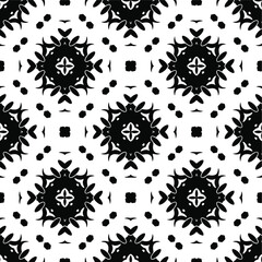 Black and white texture. Abstract seamless geometric pattern.
