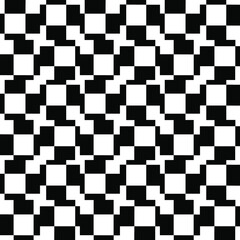 Fototapeta premium Black and white texture. Abstract seamless geometric pattern.