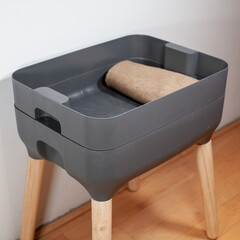 A sleek, modern looking indoor worm composter is the perfect solution for apartment living, and...