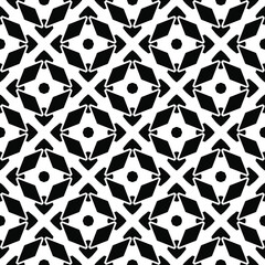 Black and white texture. Abstract seamless geometric pattern. 
