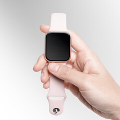 Smartwatch screen mockup digital device