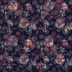 abstract digital flower design pattern on     backgorund1ok