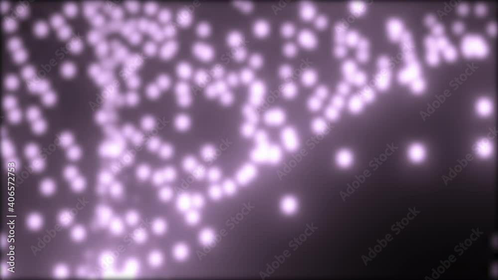 Poster infinite loop simple pink particle background animation with wave