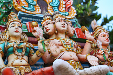 Detailed Carving of Kapaleeshwar Temple, Chennai, India