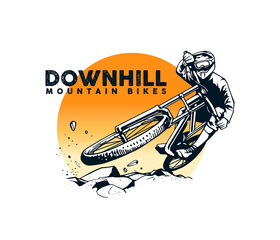 downhill mountain bike artwork