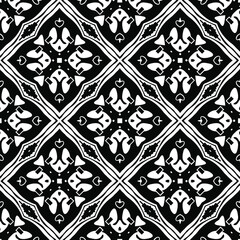 Black and white texture. Abstract seamless geometric pattern.