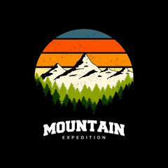 mountain logo template design 
