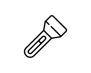 Flashlight premium line icon. Simple high quality pictogram. Modern outline style icons. Stroke vector illustration on a white background. 