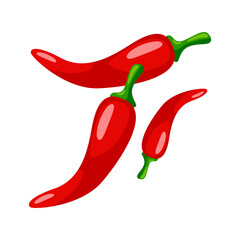 Aesthetic and cool chili vector illustration. Aesthetic fruit illustration