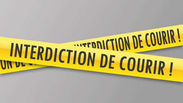 Logo interdiction de courir.