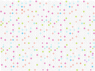 ドットで描かれた背景　点描　水玉　点々