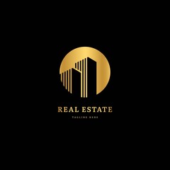 Real estate logotype. Fit for company and business property.