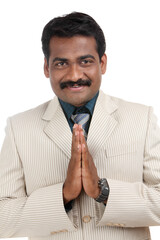 Indian business man greeting