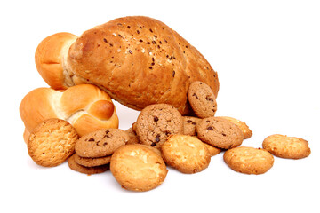 Various baking isolated on white background