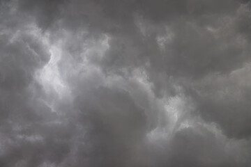 Black overcast clouds are about to rain