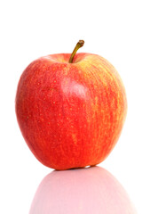 red apple isolated on white