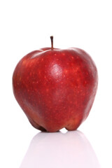 red apple isolated on white