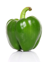 green pepper isolated on white