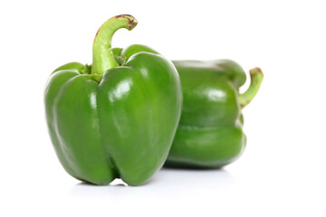 green bell pepper isolated