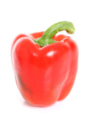 red paprika isolated on white