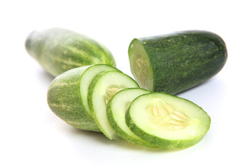 cucumber isolated on white