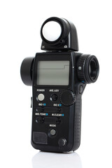 flash meter on white.