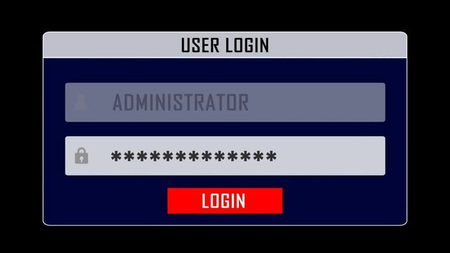 PASSWORD CRACKED with Alpha Matte, Animation, Background, Loop, 4k
