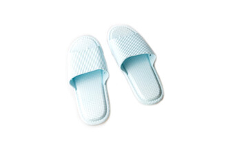 Blue casual slipper for putting