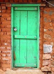 old wooden door