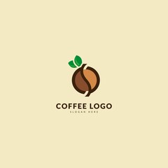 Coffe logotype. Minimalist coffee logo concept, fit for cafe, restaurant, packaging and coffee business. Illustration vector logo.