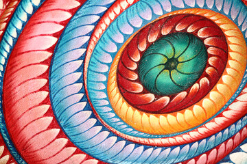 close up image of a spiral