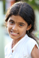 Indian beautiful teen girl portrait. 
