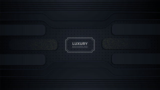 Luxury background combine with golden balls, halftone effect element